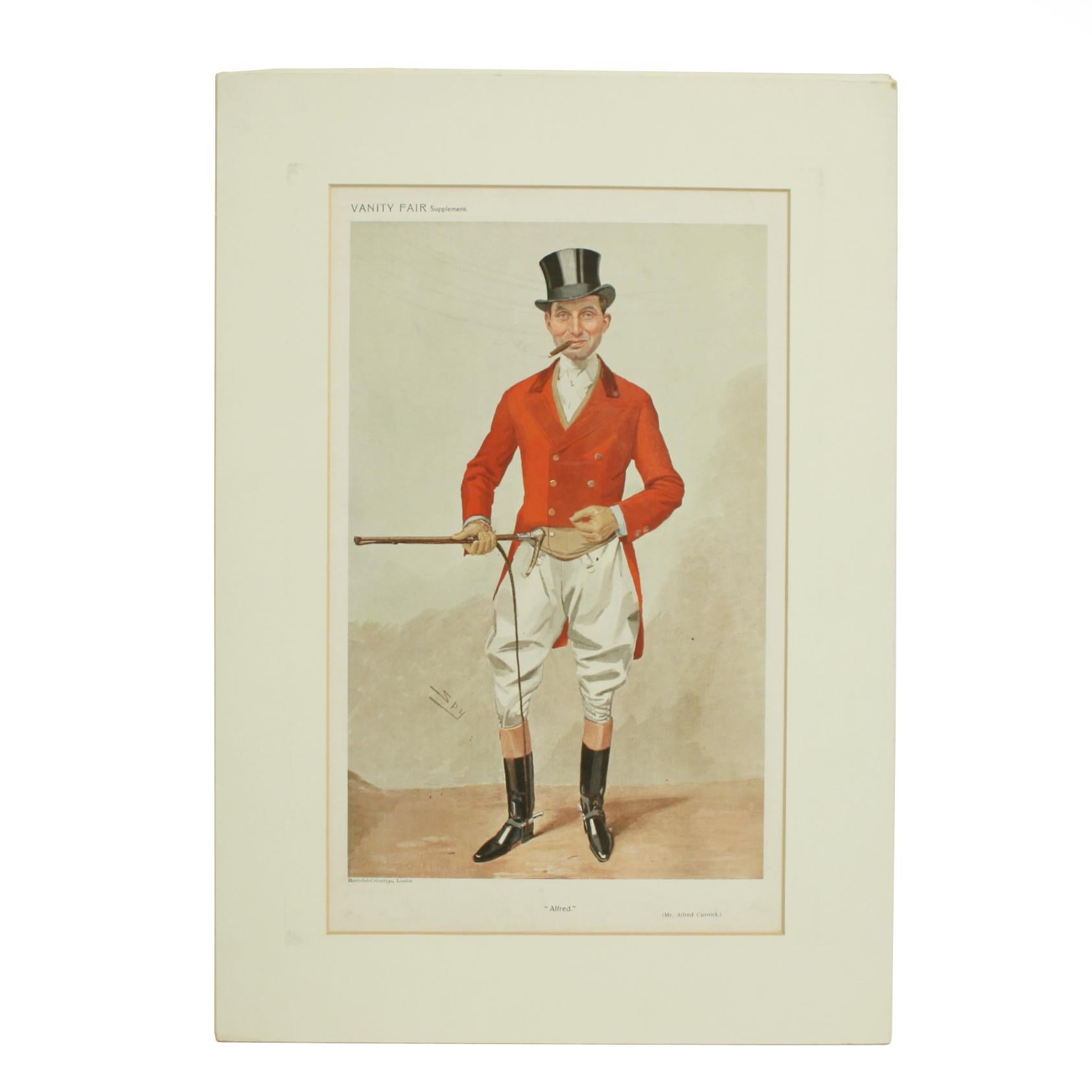 Sporting Art Vanity Fair, Red Coat Hunting Print, Alfred