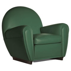 Fauteuil Vanity Fair XC en cuir véritable Pelle SC 188 vert Viridiana