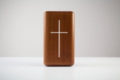 'Vanity Faith', an unorthodox tissue box in iroko wood