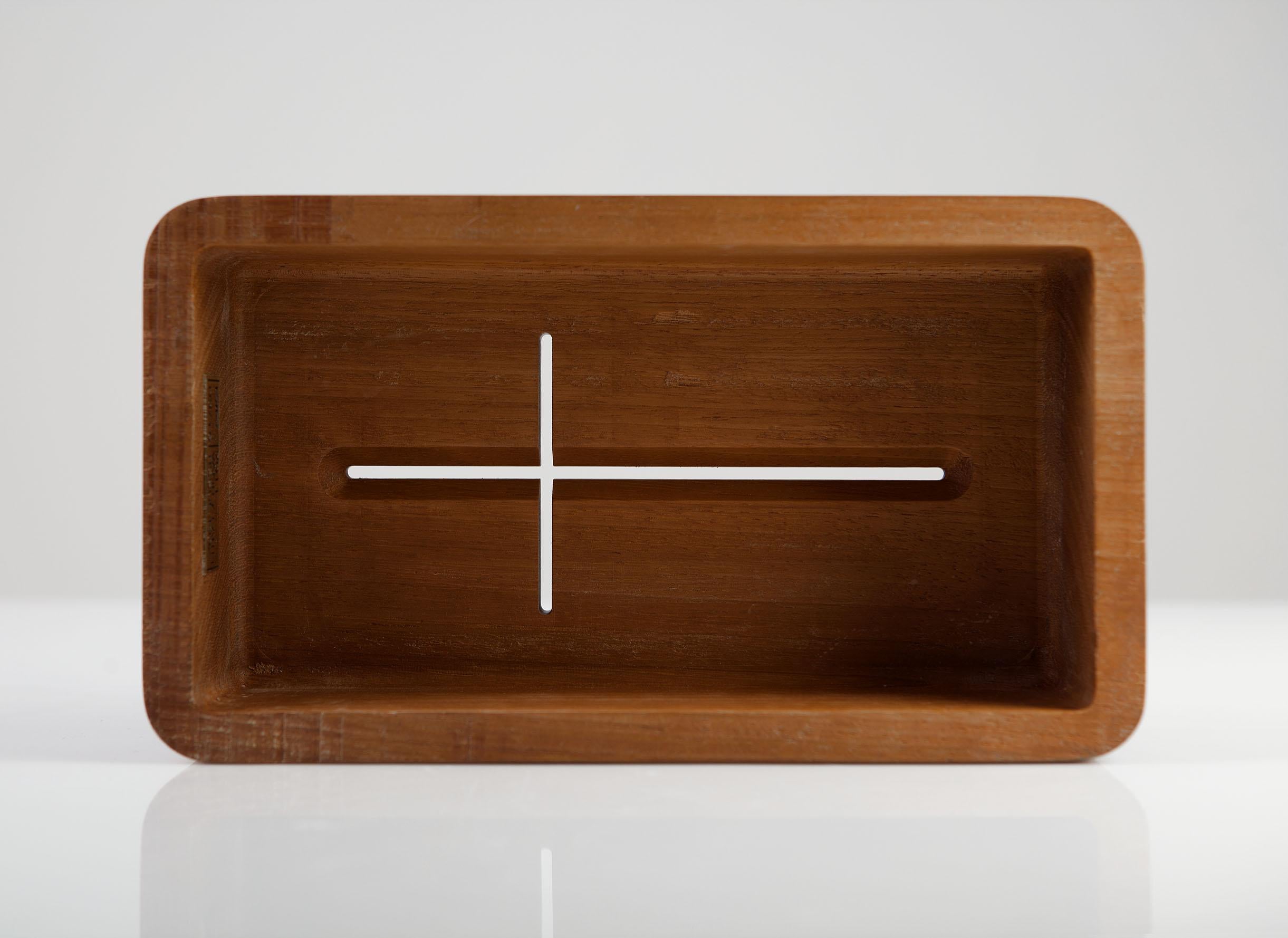 'Vanity Faith', an unorthodox tissue box in iroko wood  In New Condition For Sale In Athens, GR