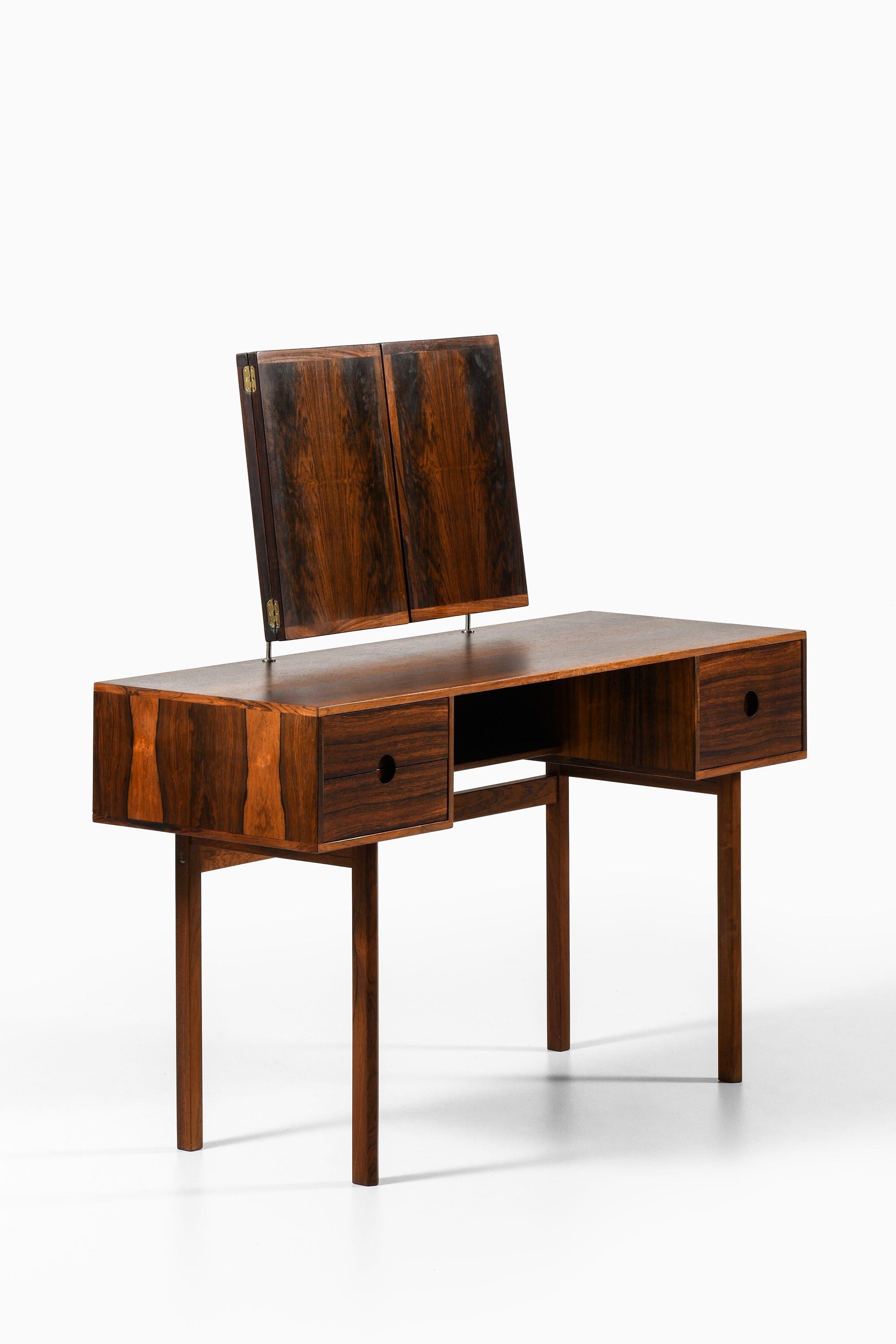 Scandinavian Modern Vanity in Rosewood and Steel by Aksel Kjersgaard, 1950’s For Sale