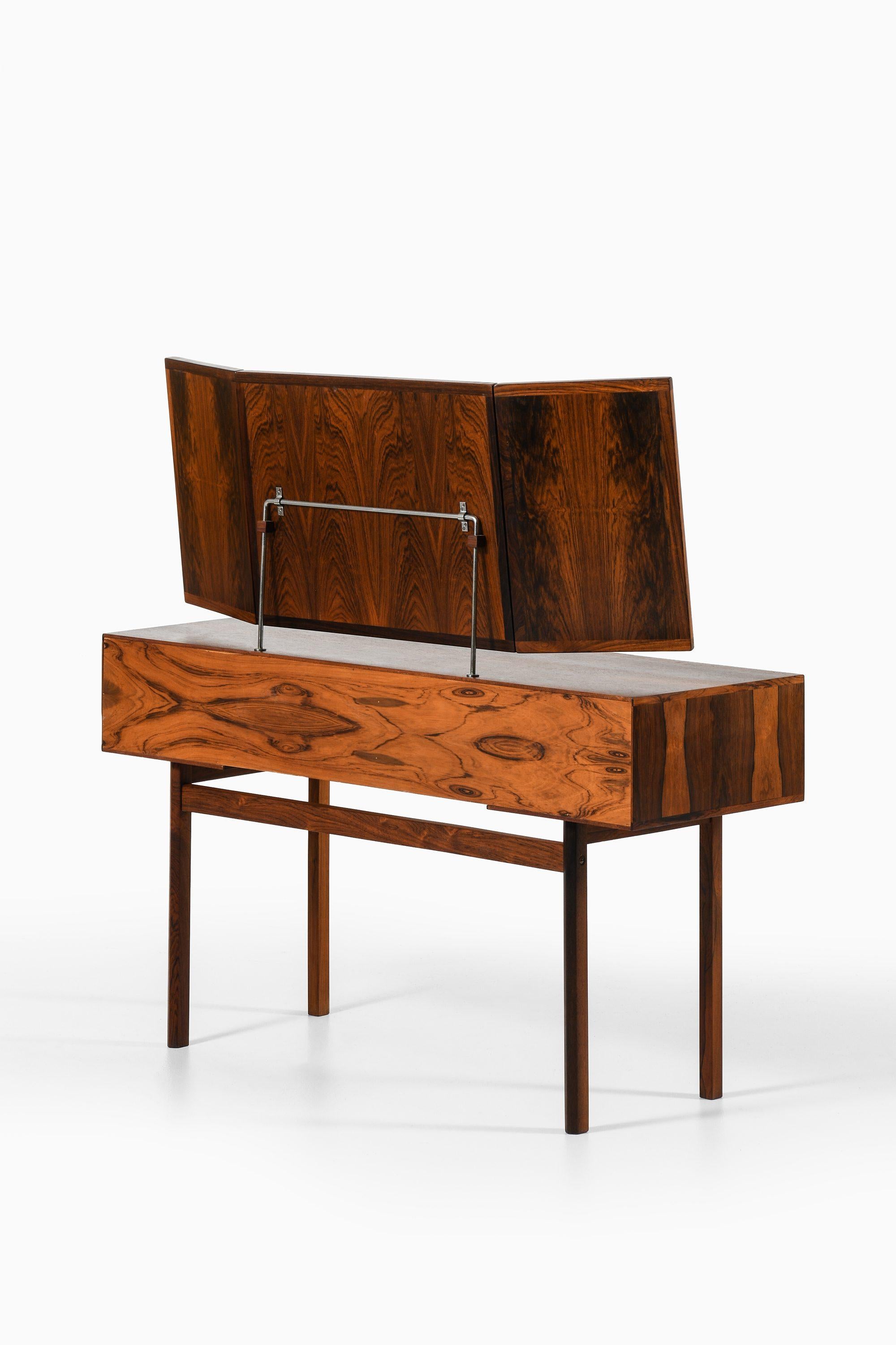 Danish Vanity in Rosewood and Steel by Aksel Kjersgaard, 1950’s For Sale