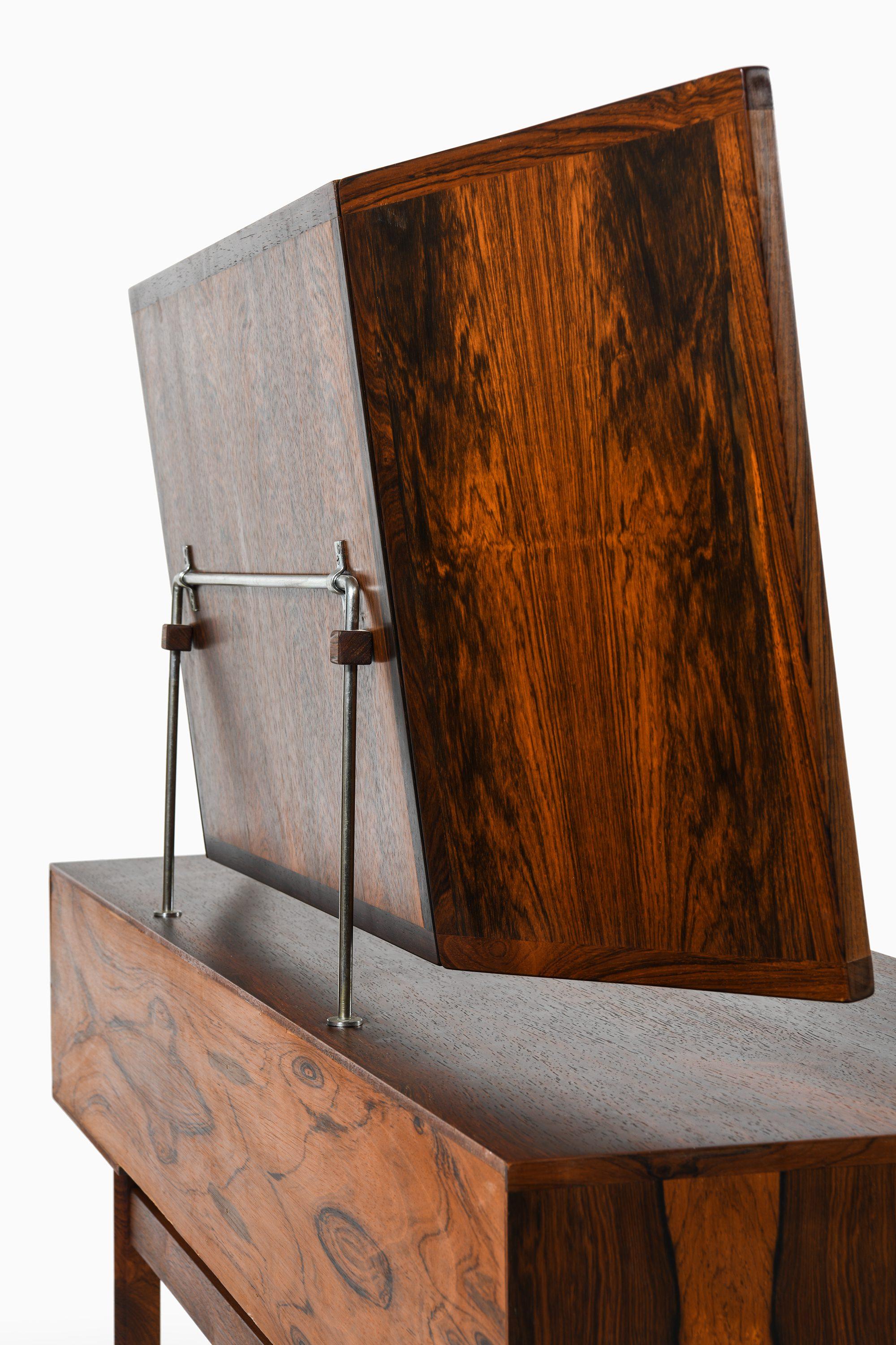 Vanity in Rosewood and Steel by Aksel Kjersgaard, 1950’s For Sale 1