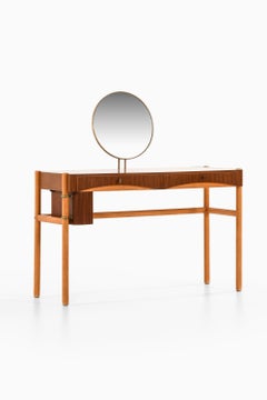 Vanity in Teak, Beech and Brass by Bertil Fridhagen, 1958