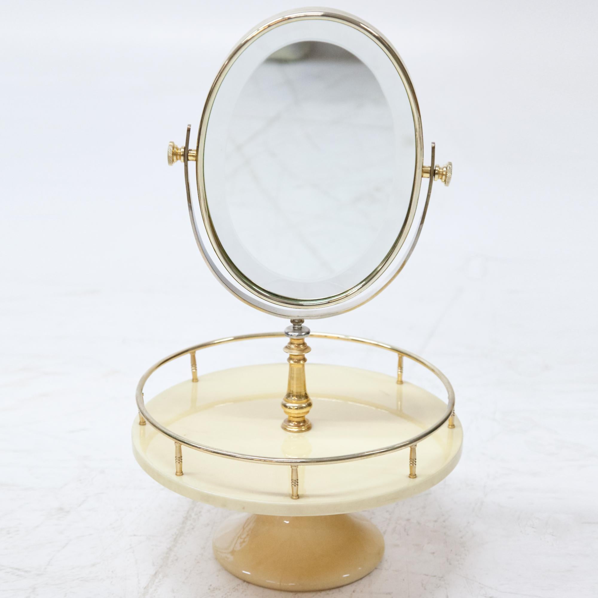 Mid-Century Modern Vanity Mirror by Aldo Tura, Italy, 1960s