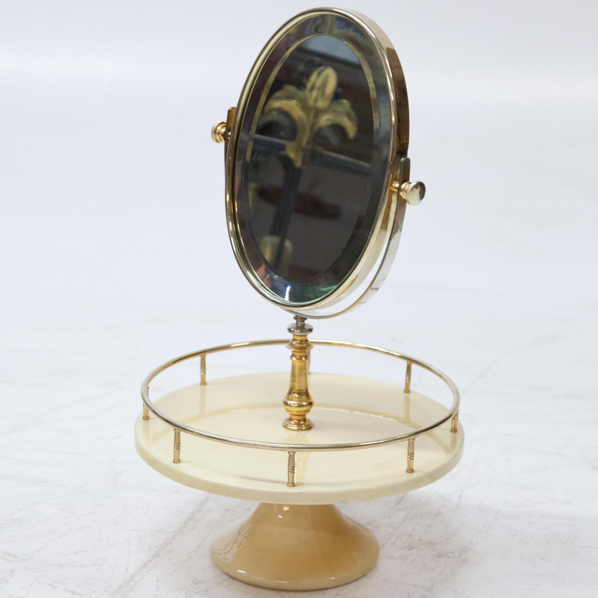 Varnished Vanity Mirror by Aldo Tura, Italy, 1960s