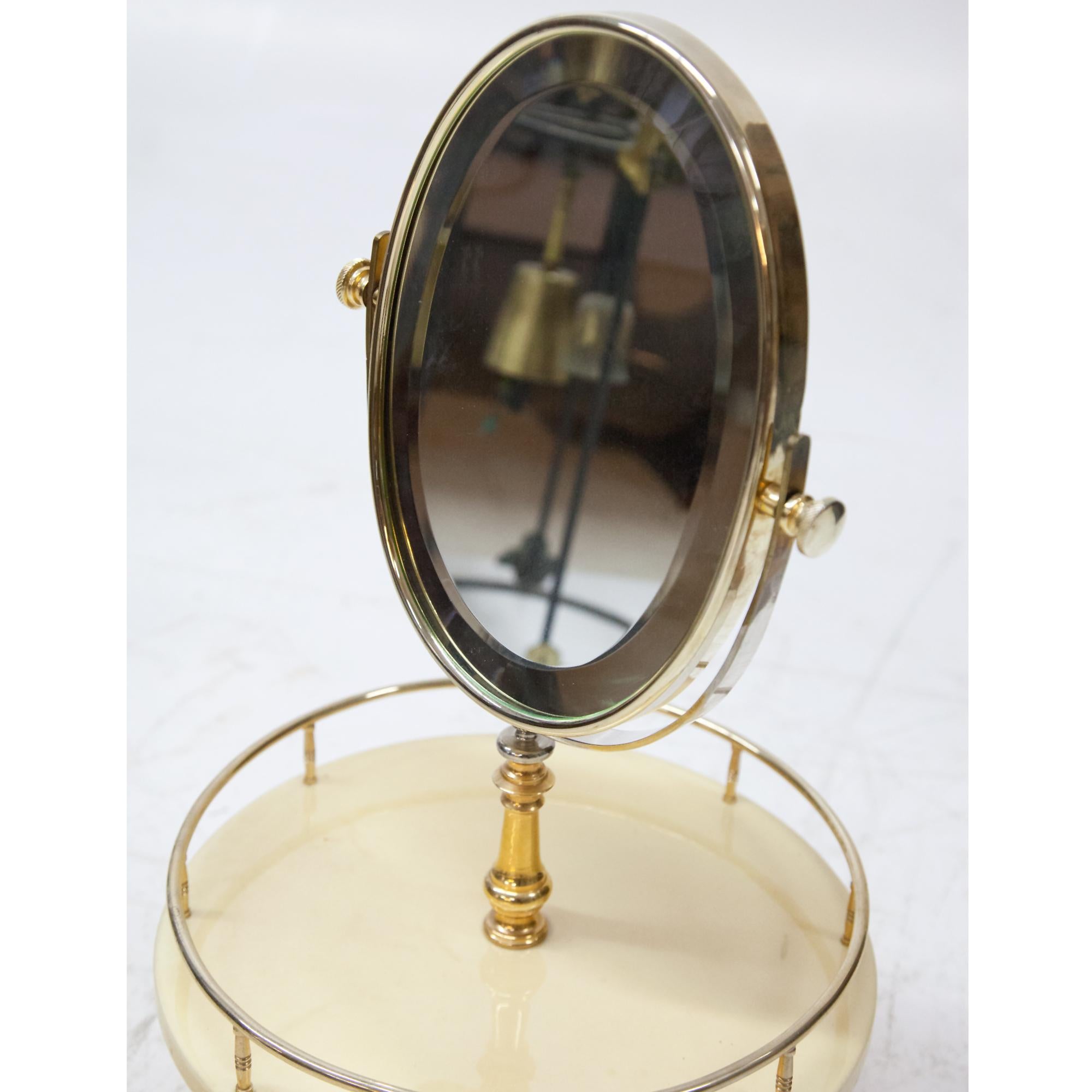 Vanity Mirror by Aldo Tura, Italy, 1960s In Good Condition In Greding, DE