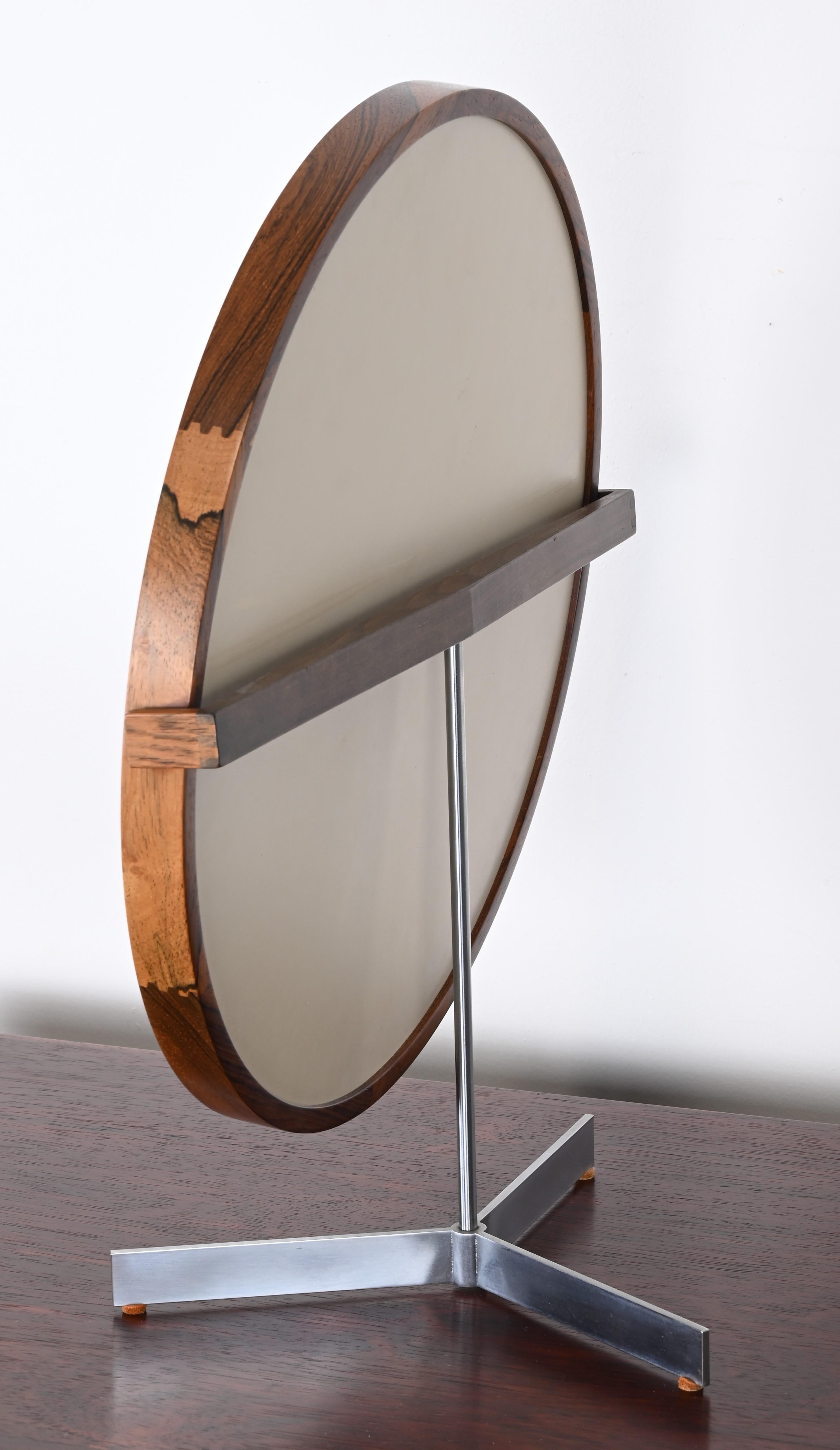 Vanity Mirror by Uno & Östen Kristiansson for Luxus in Vittsjö, Sweden For Sale 1