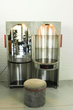 Vanity Table by Luigi Masssoni for Poltrona Frau, Italy 1970s