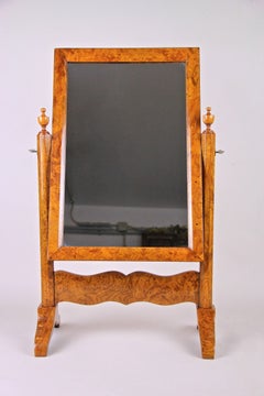 Vanity Table Mirror Bird's-Eye Maple Late Biedermeier, Austria, circa 1860