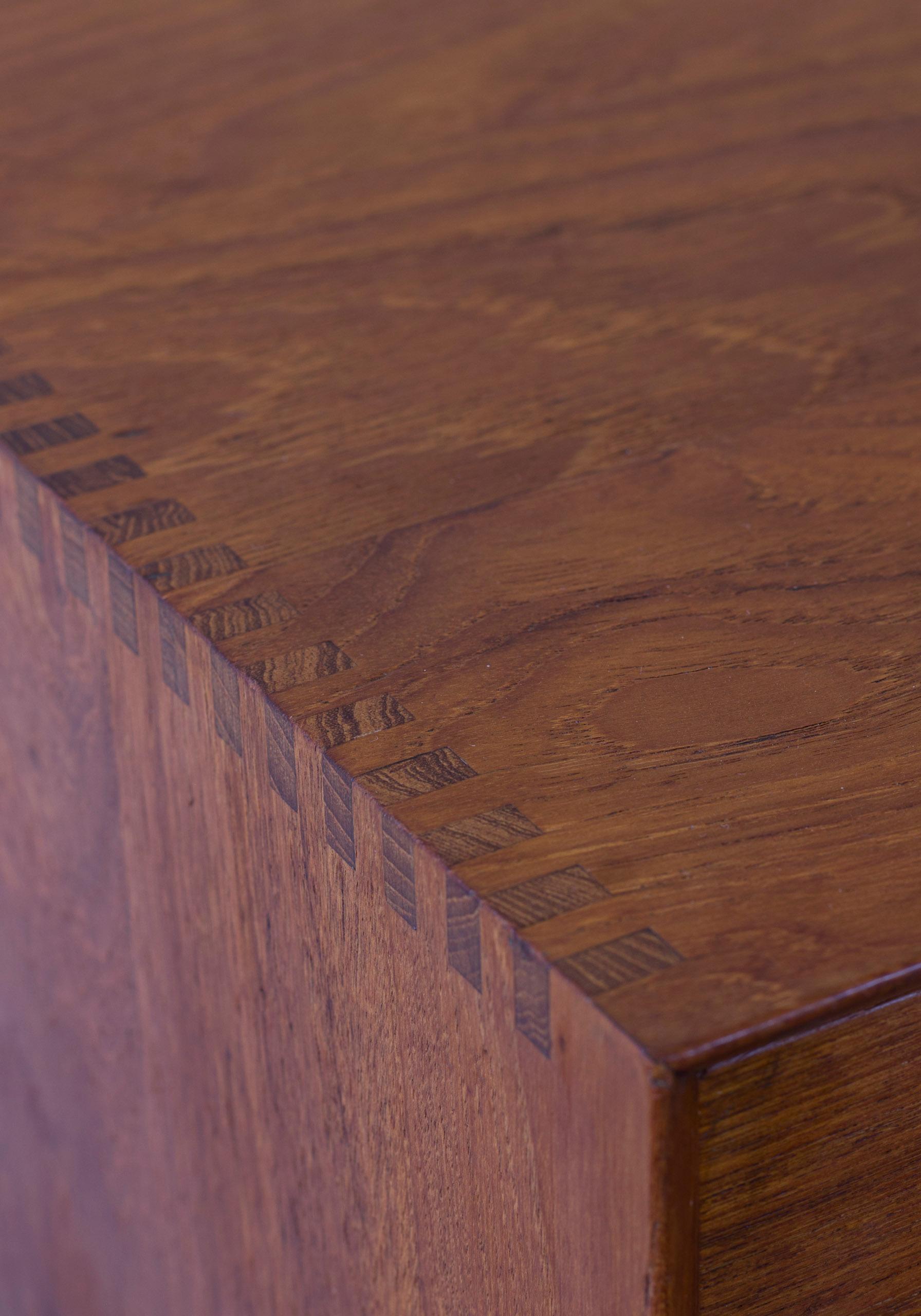 Vanity teak dresser by Peter Hvidt & Orla Mølgaard Nielsen, Denmark 1950s Søborg im Angebot 5