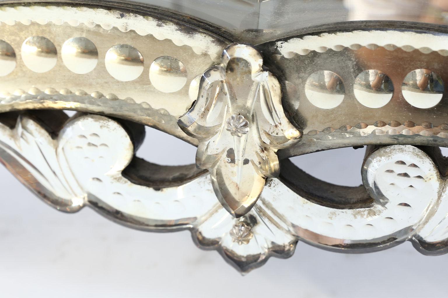 19th Century Vanity-Top Venetian Mirror