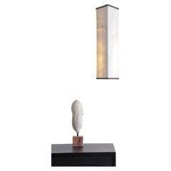 Applique Vanity d'On.Entropy, en marbre blanc sans soudure et bronze