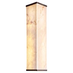 Applique Vanity d'On.Entropy, en marbre blanc sans soudure et bronze