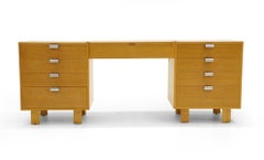 Waschtisch mit zwei Kommoden mit vier Schubladen von George Nelson für Herman Miller