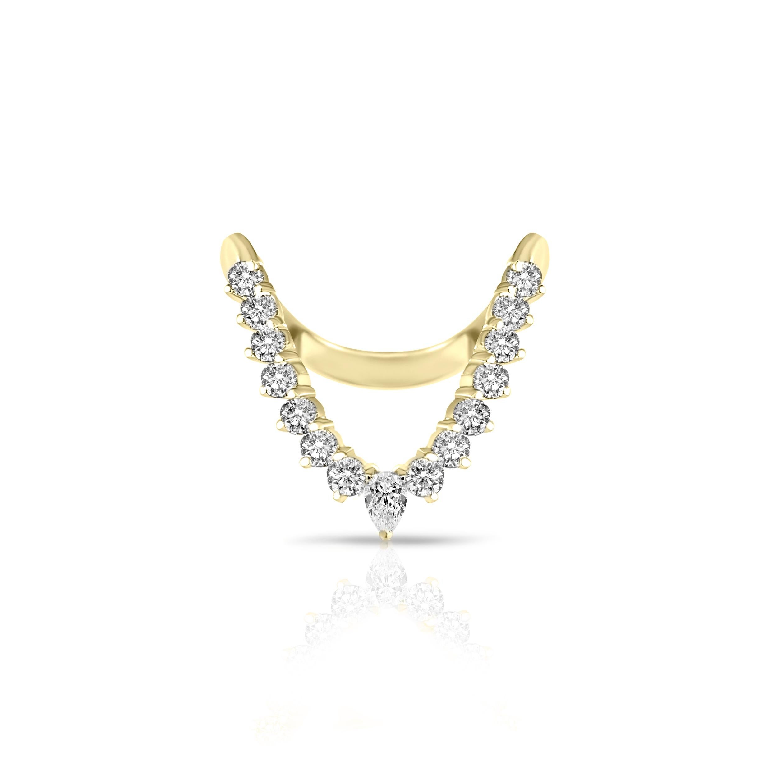 Diamantring von Vanki – Vollständig Nieten (Anglo-indisch) im Angebot