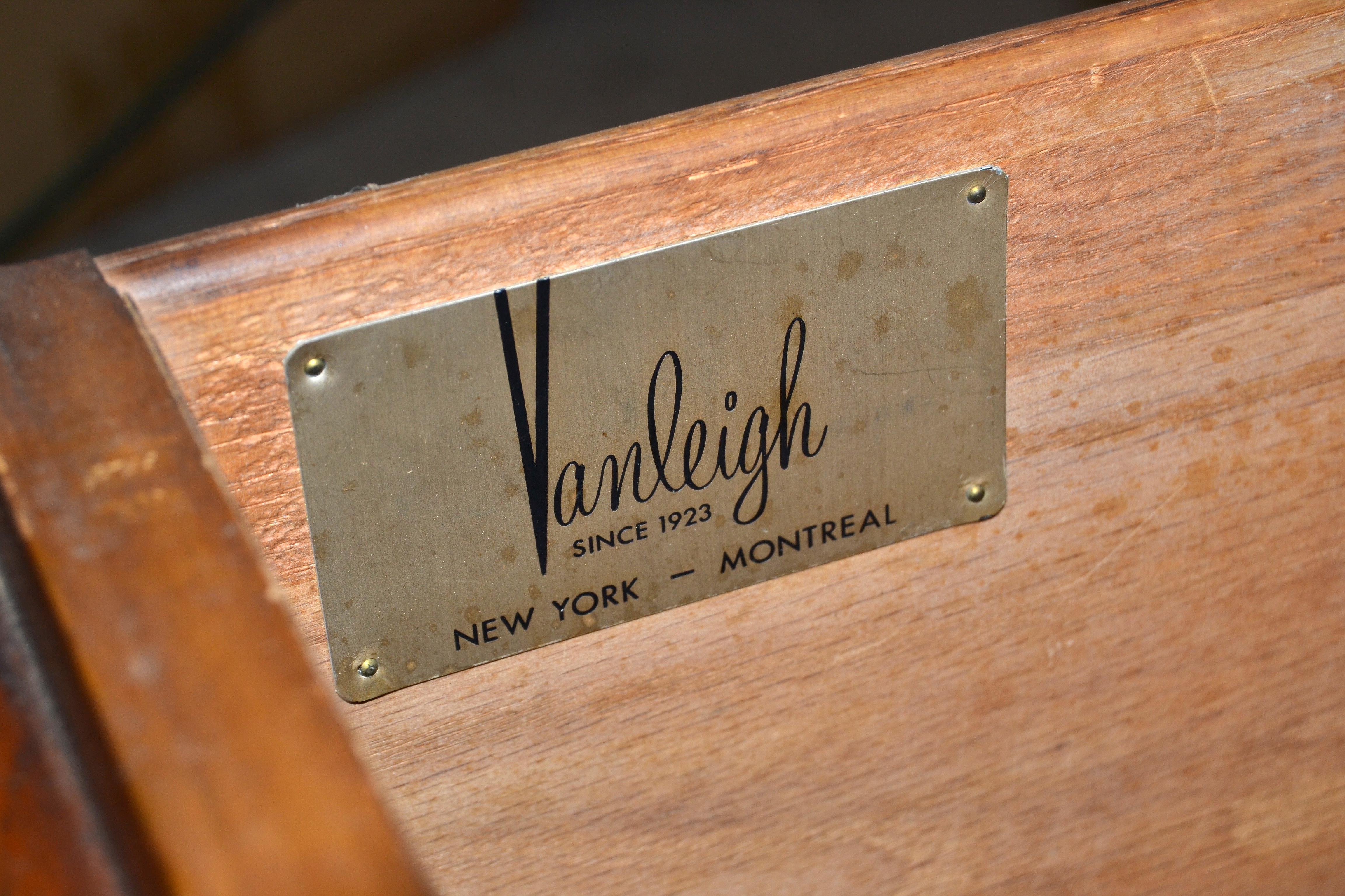 Vanleigh Walnut Night Stand, Bedside Tables American Mid-Century Modern, Pair 8