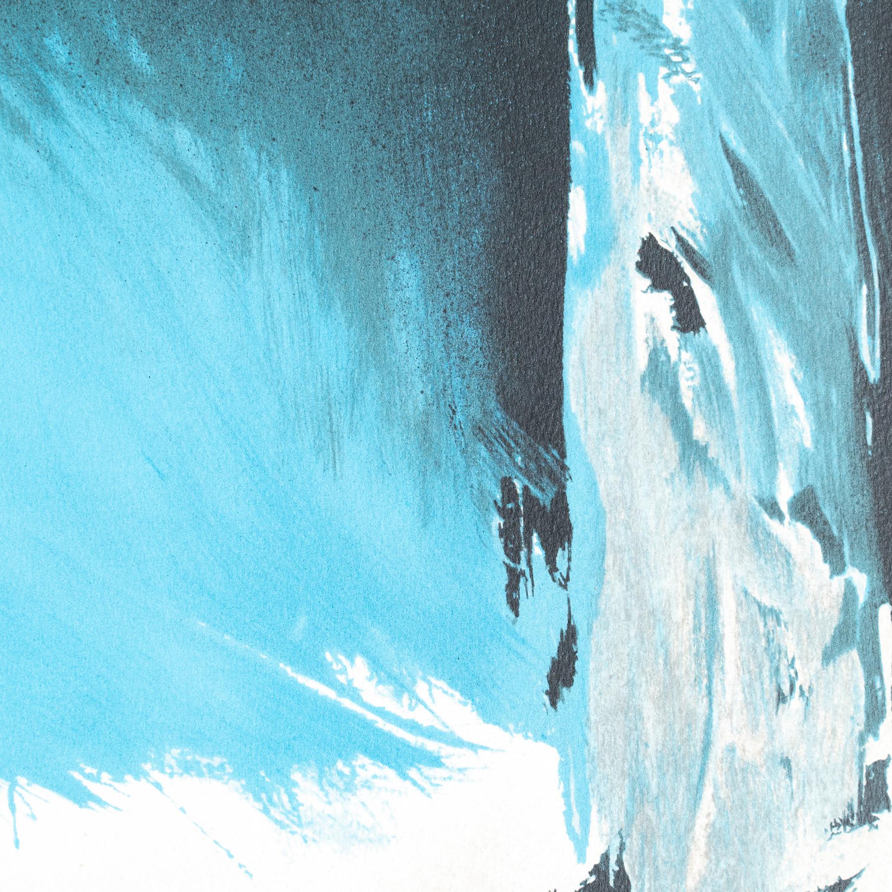 Vanlool Farb-Abstrakte Lithografie auf Papier, 1990 im Angebot 4