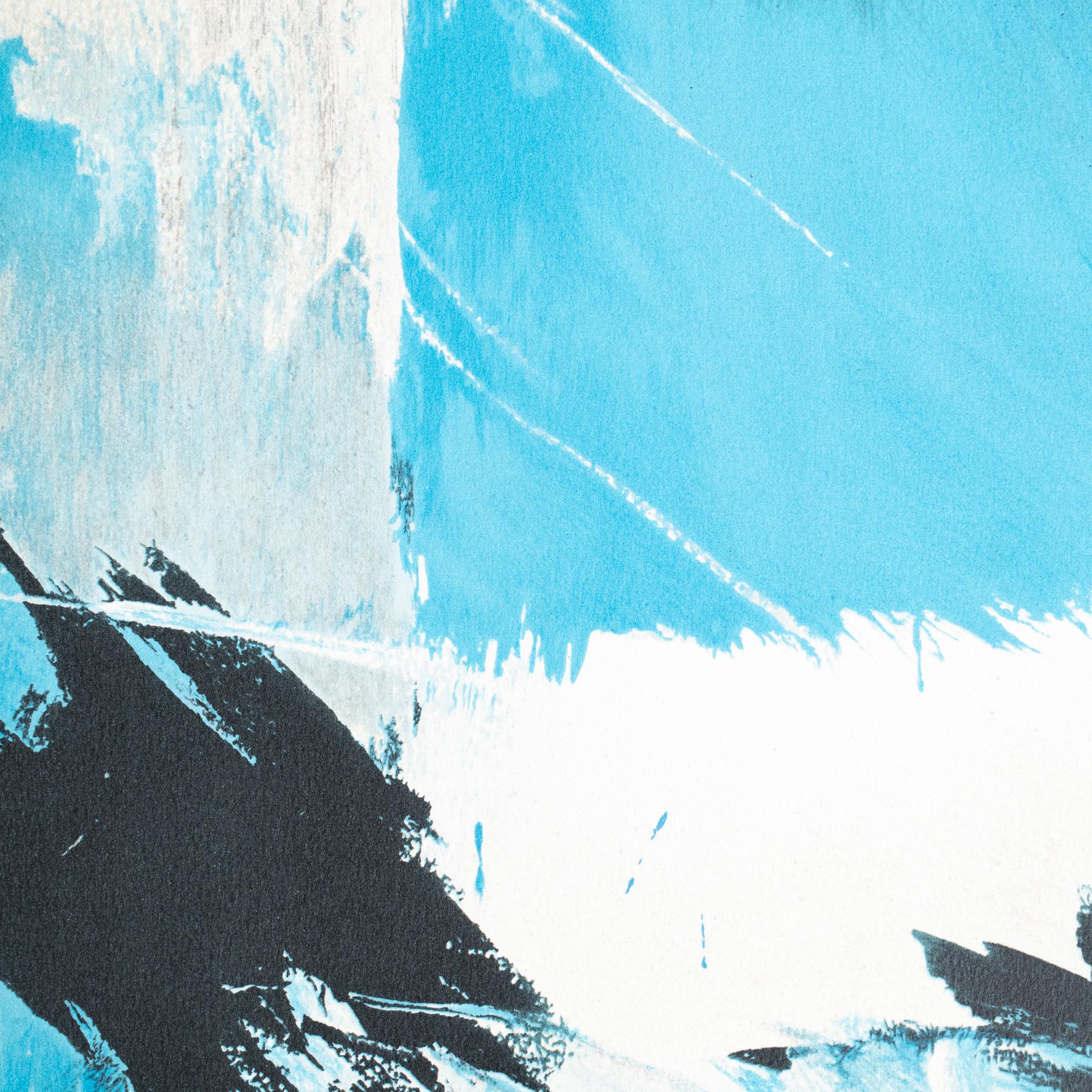 Vanlool Farb-Abstrakte Lithografie auf Papier, 1990 im Angebot 1