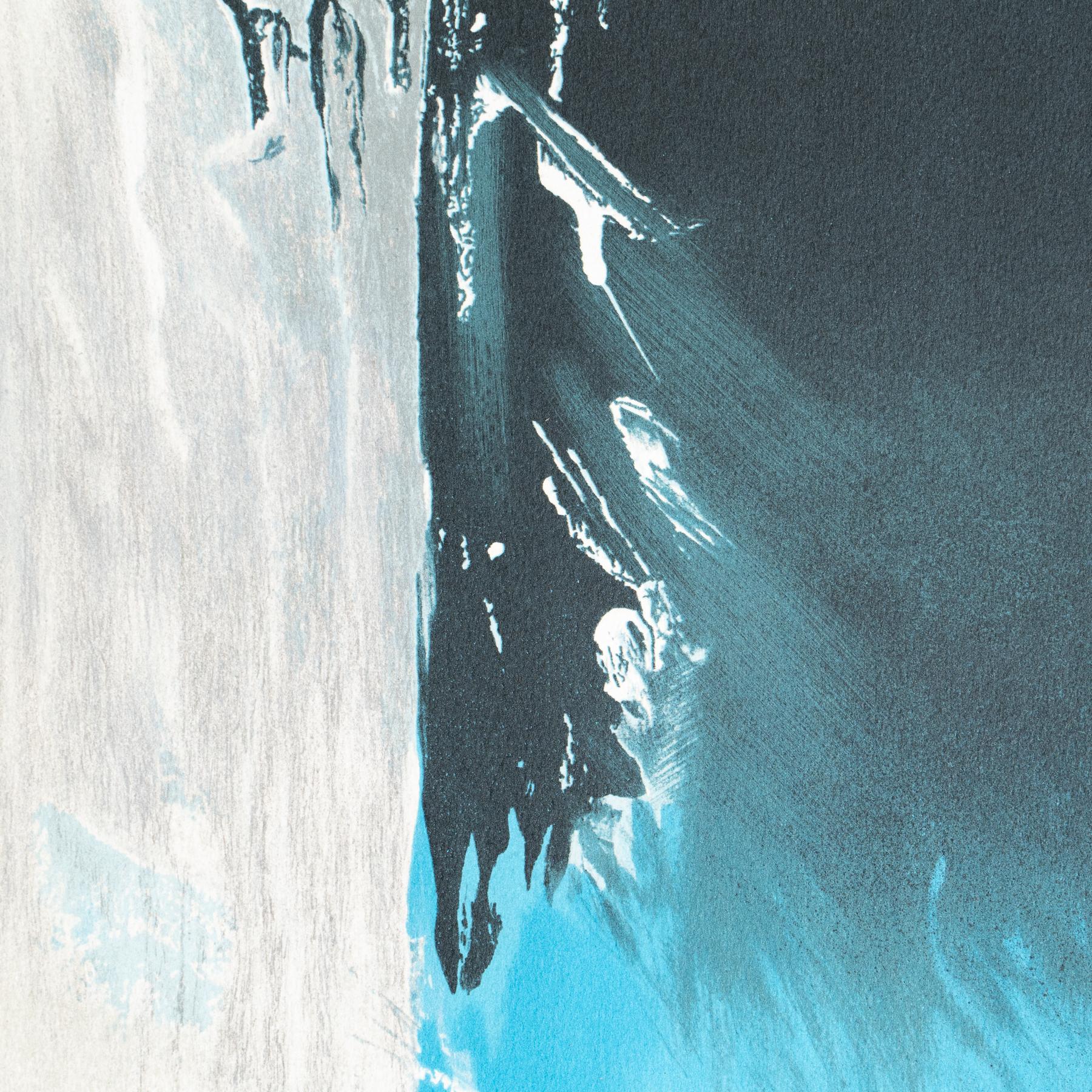 Vanlool Farb-Abstrakte Lithografie auf Papier, 1990 im Angebot 2