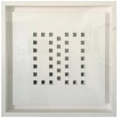 Pasado y futuro de Vanna Nicolotti Abstracto 3D Blanco Moderno Óleo sobre lienzo blanco