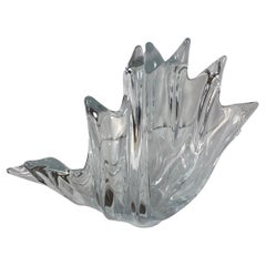 Vannes Le Chatel French Crystal Glass  Vase Sculpture