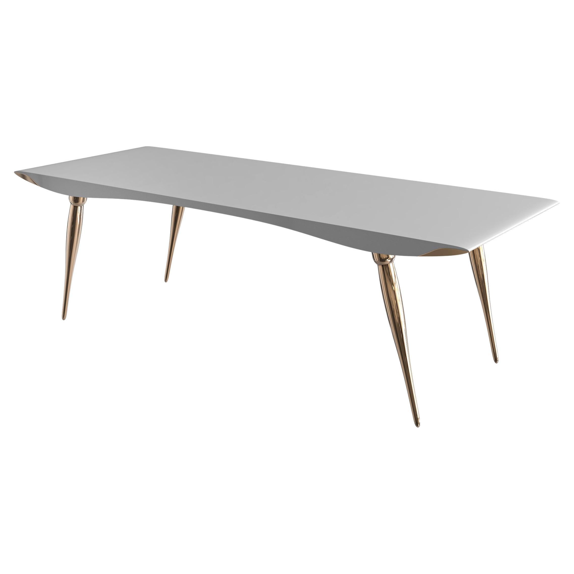 Bureau Vanquish en bronze et acier inoxydable, fait à la main, Istanbul