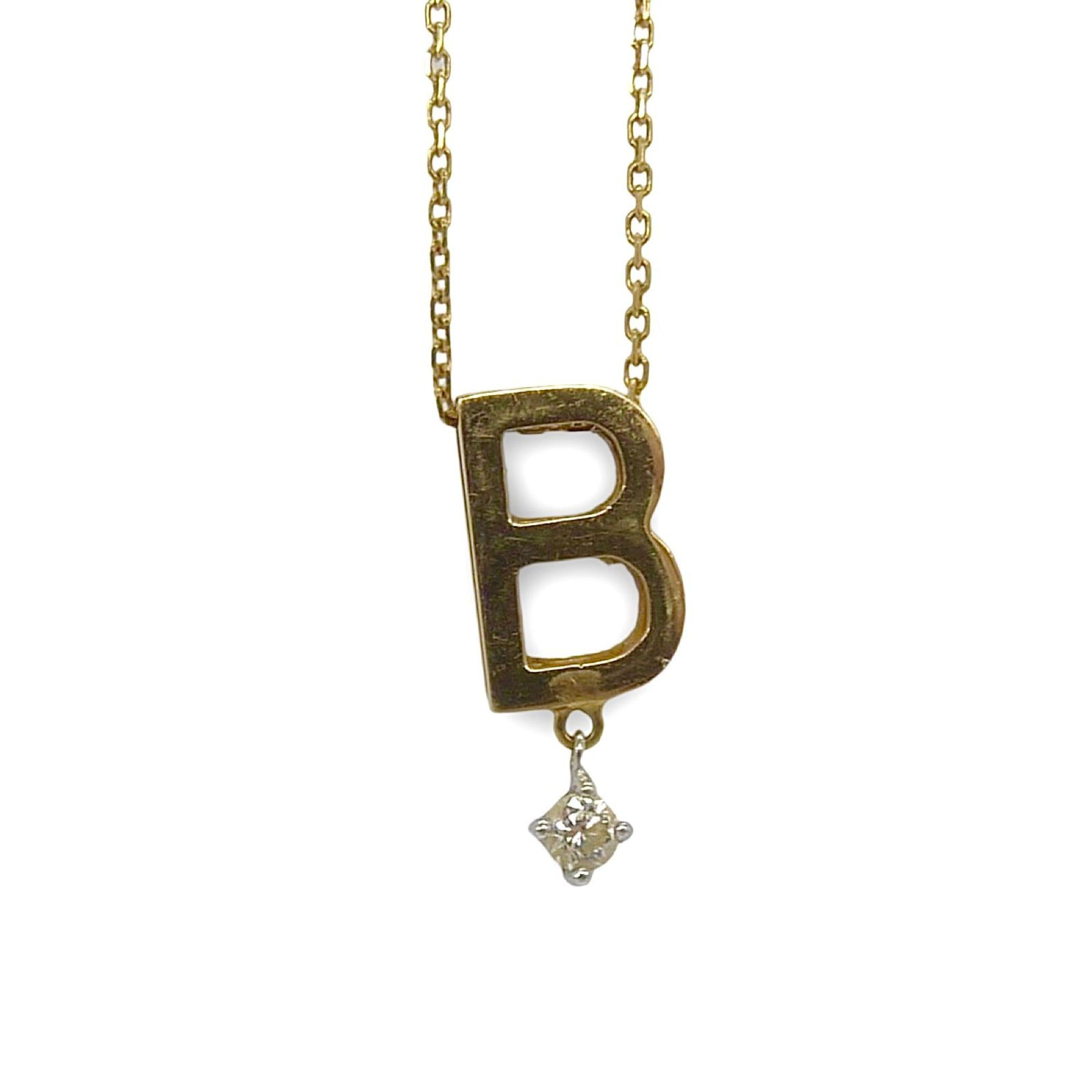 Collana Vanrycke con pendente iniziale Abécédaire In condizioni ottime in vendita a PARIS, FR