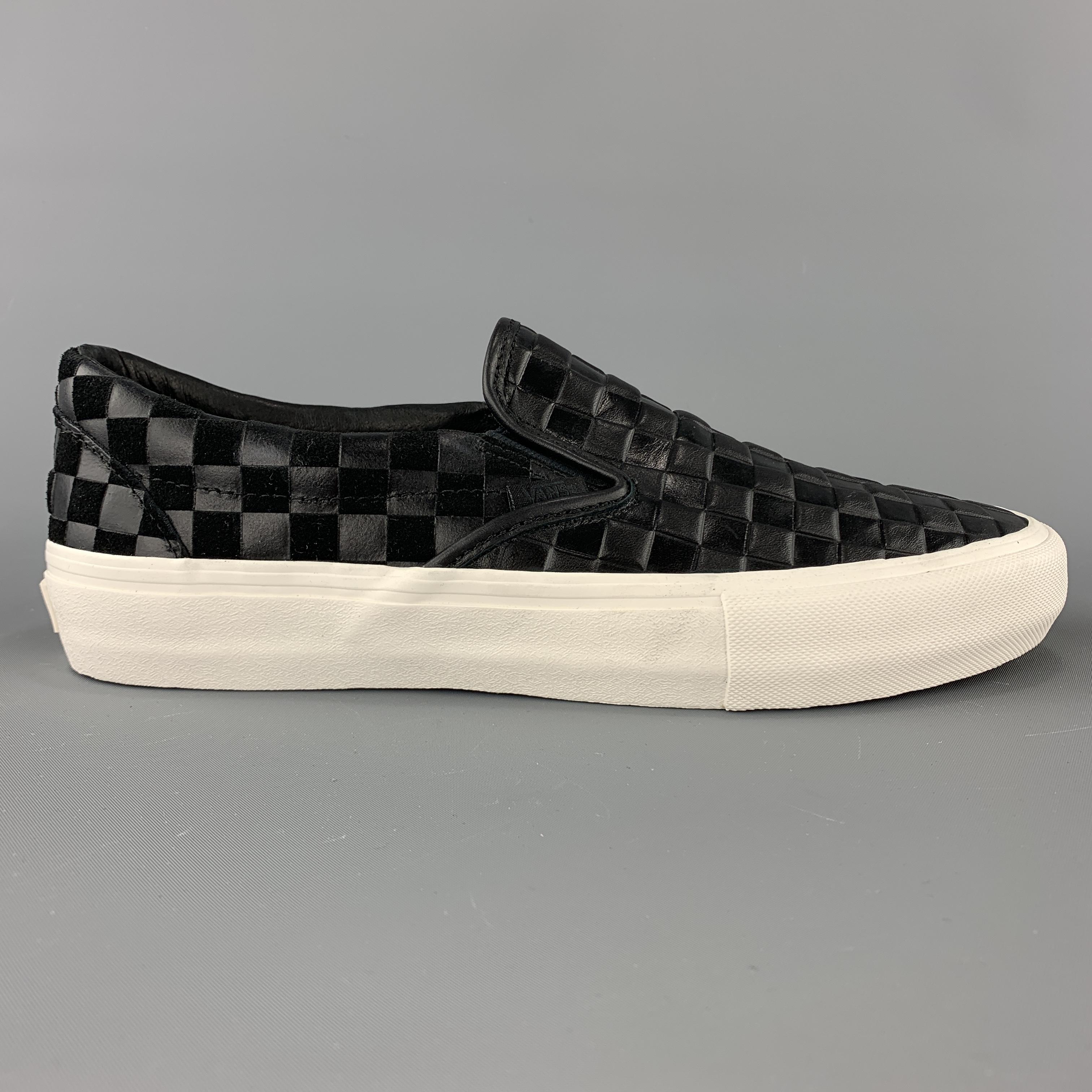 vans checkered leather