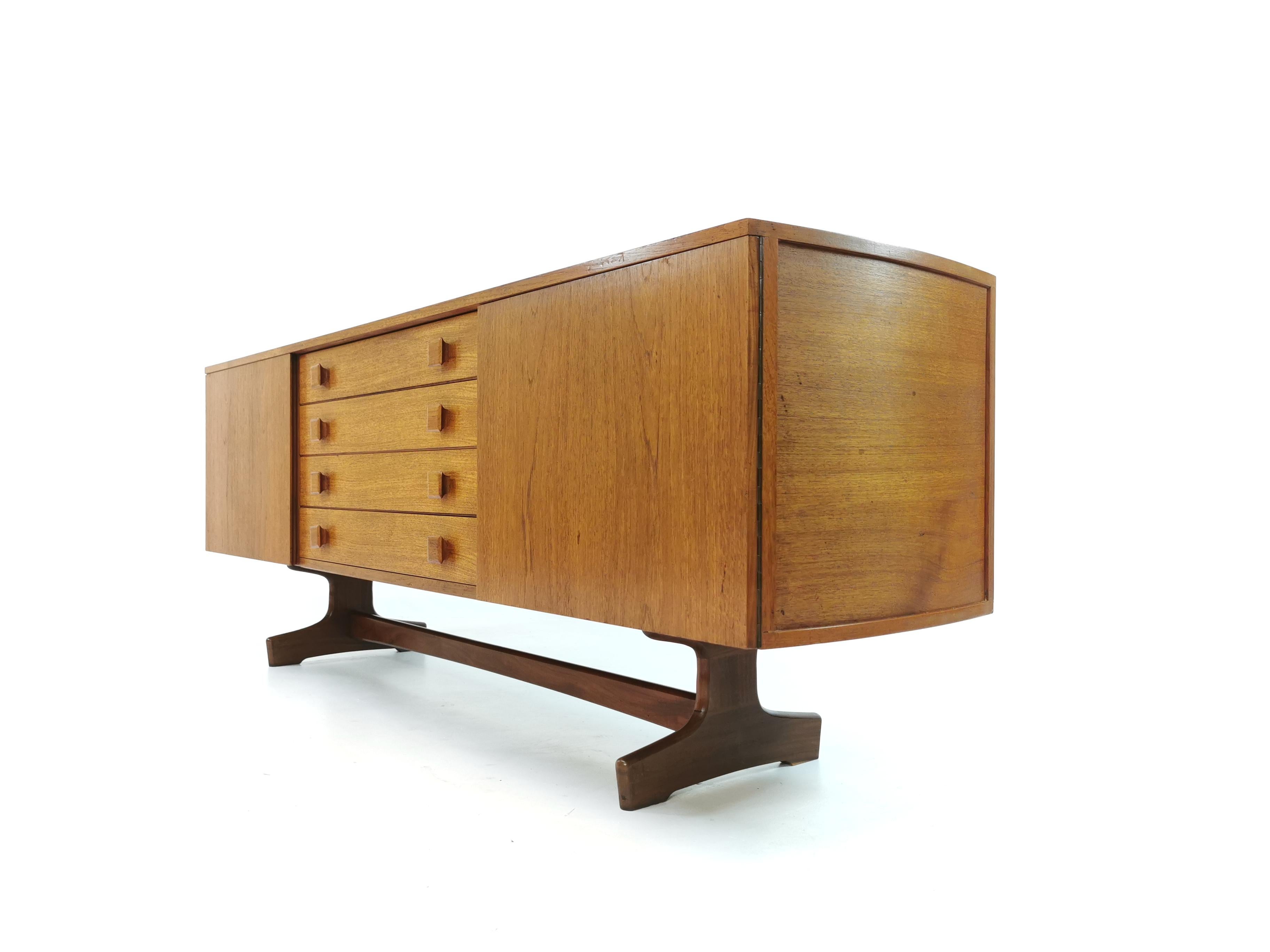 British Vanson Sideboard Credenza by Peter Hayward Midcentury Teak, 1960s