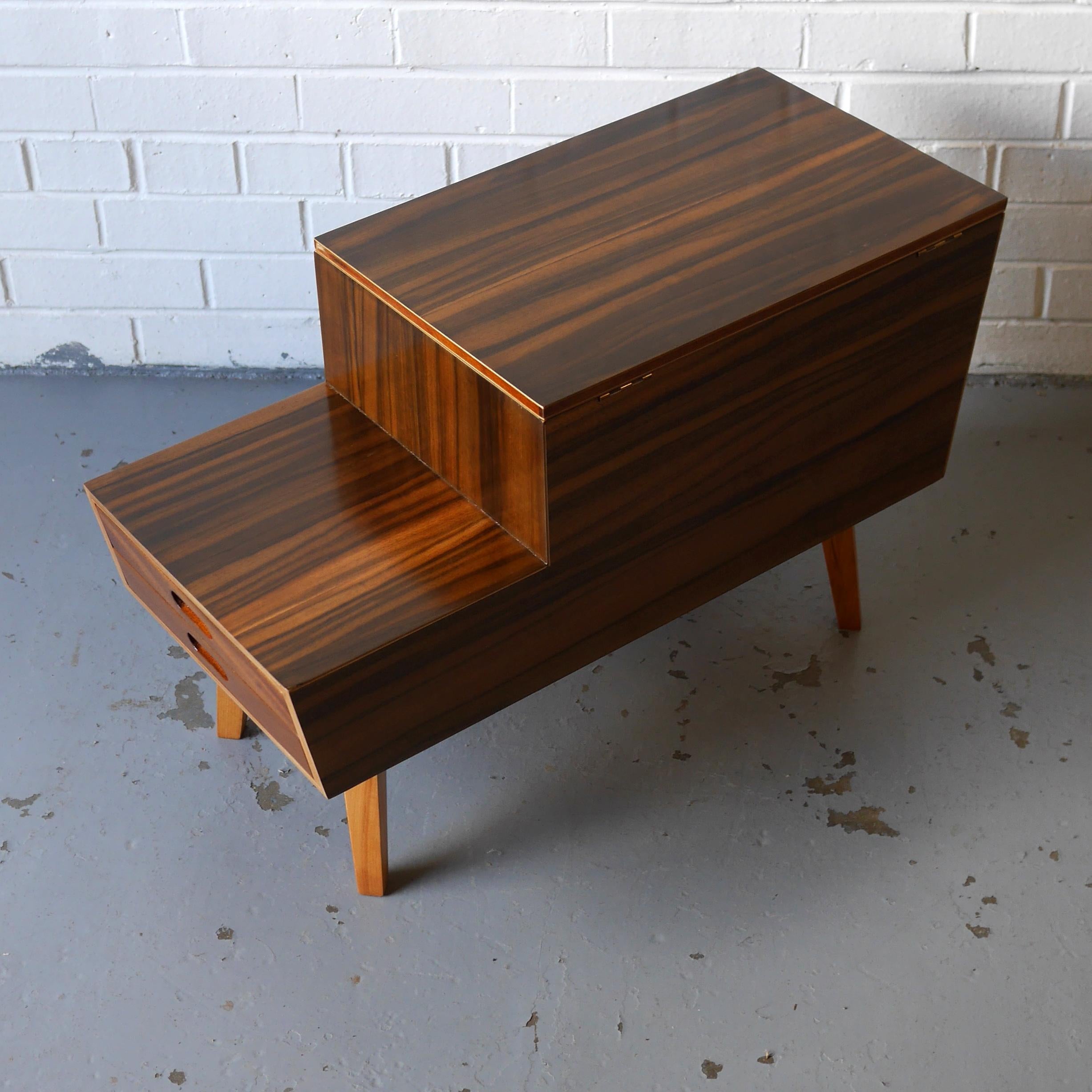 Beech Vanson Workbox or Side Table by Peter Hayward for Vanson, circa 1957
