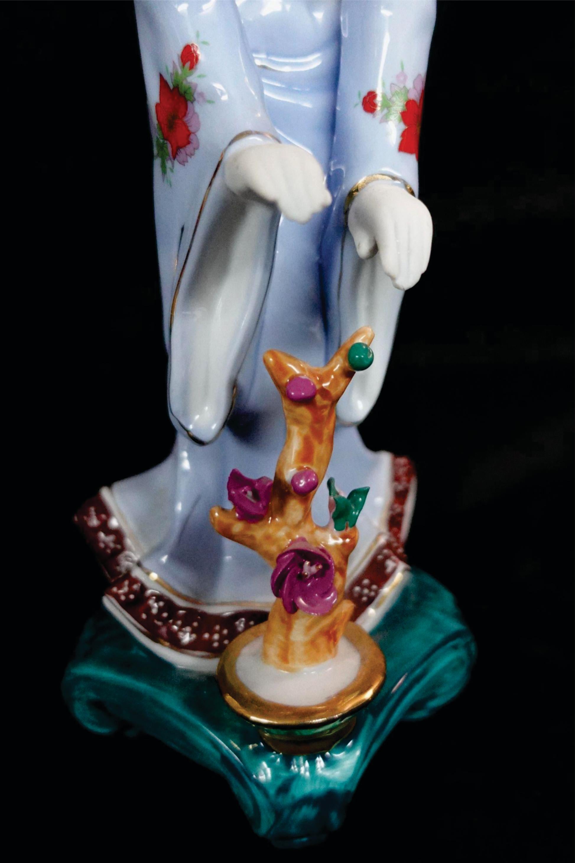 Vantage Coppia di statue di geisha giapponese #2 in vendita 2