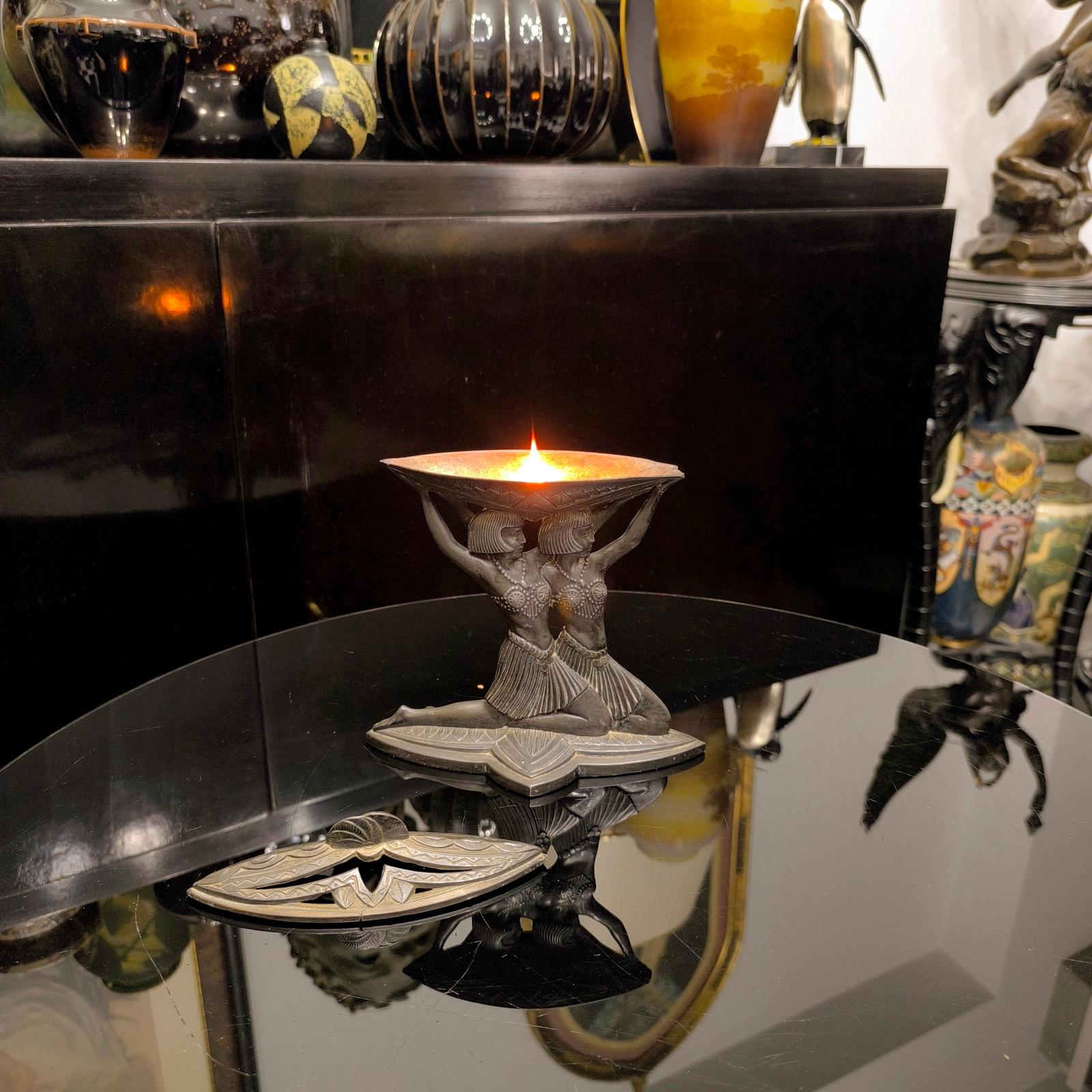 Art Déco Bruciaincenso Art Deco francese Vantines in vendita