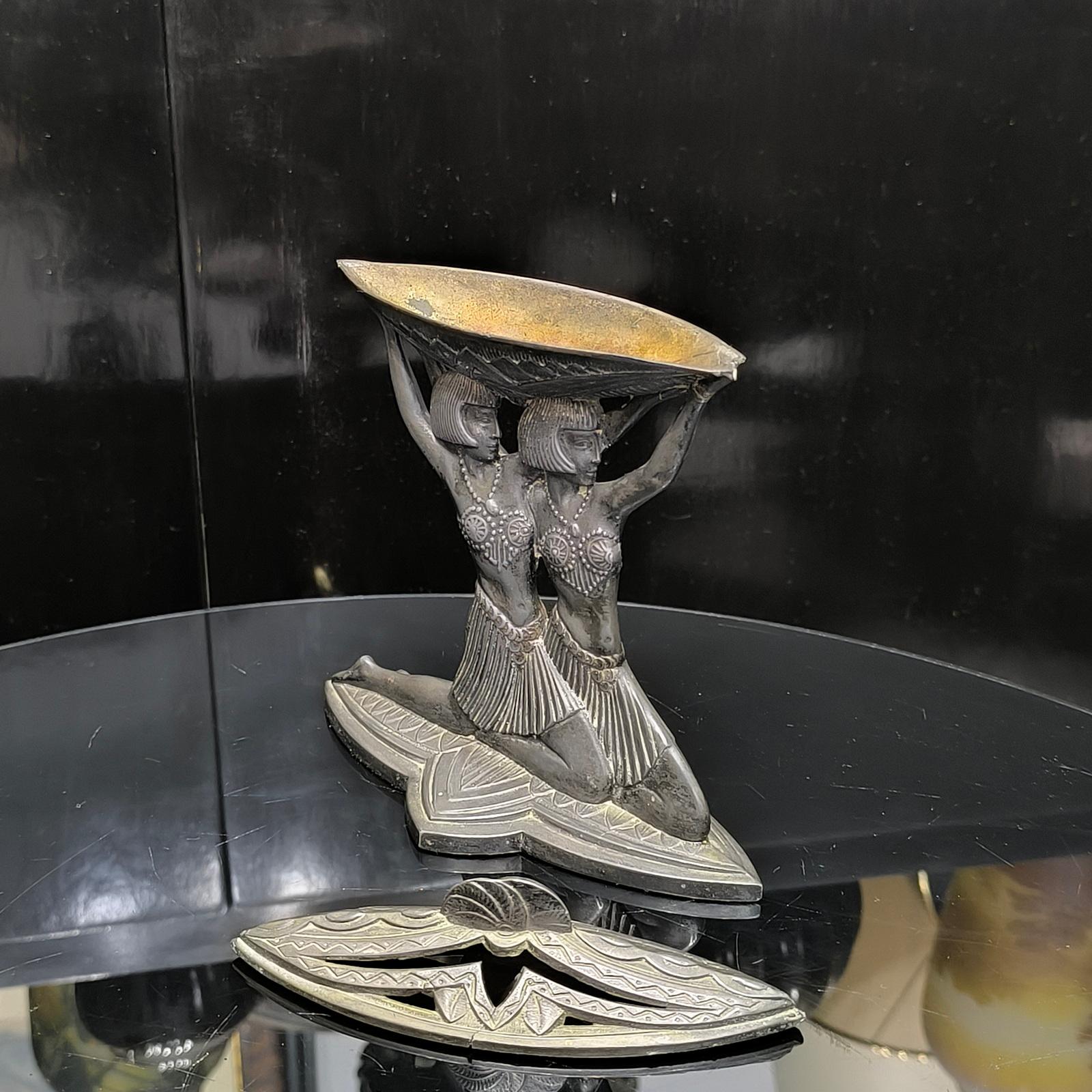 Metallo Bruciaincenso Art Deco francese Vantines in vendita