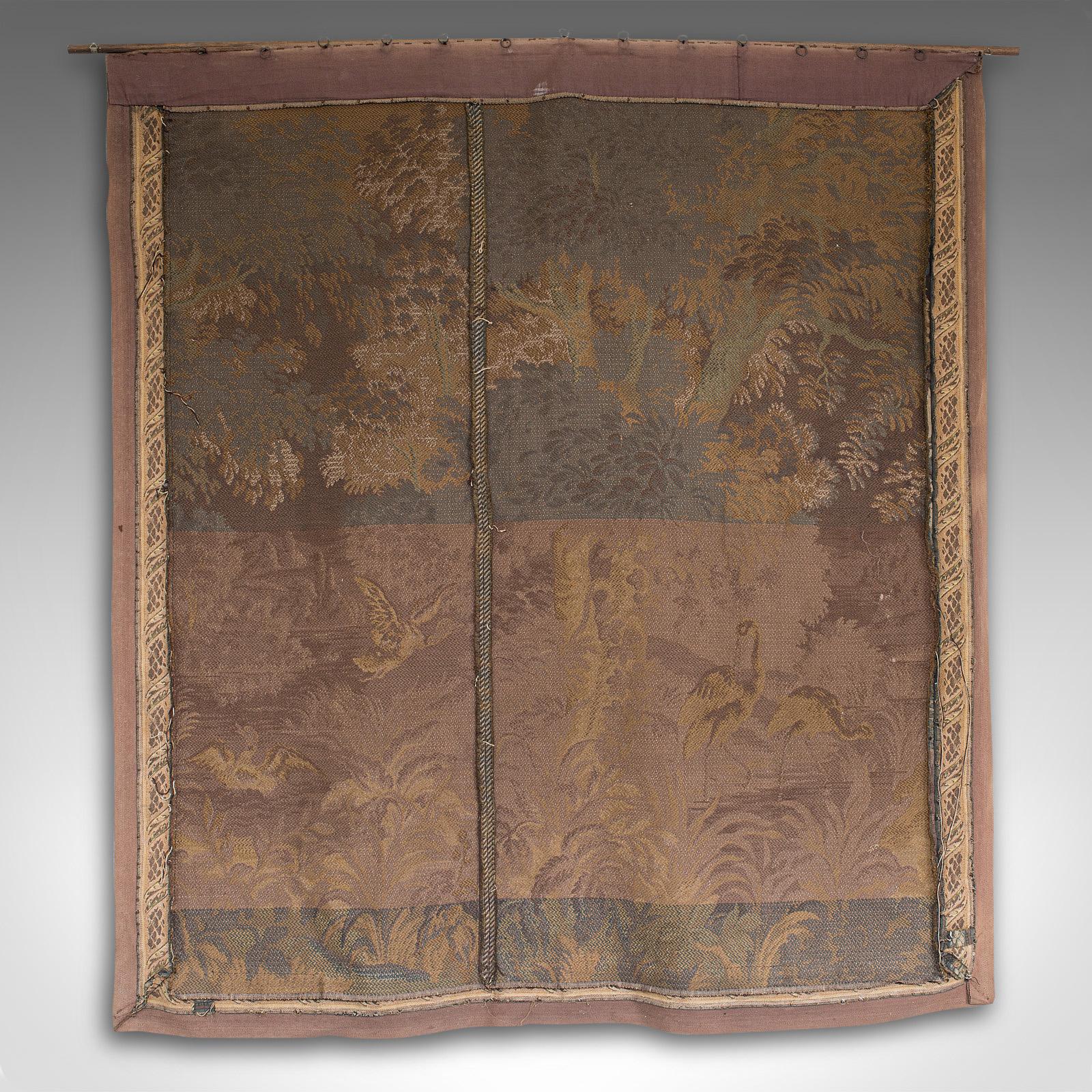 vAntique Verdure Tapestry, Continental, Textile, Wall, Decorative, Victorian 2