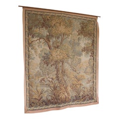 Antique vAntique Verdure Tapestry, Continental, Textile, Wall, Decorative, Victorian