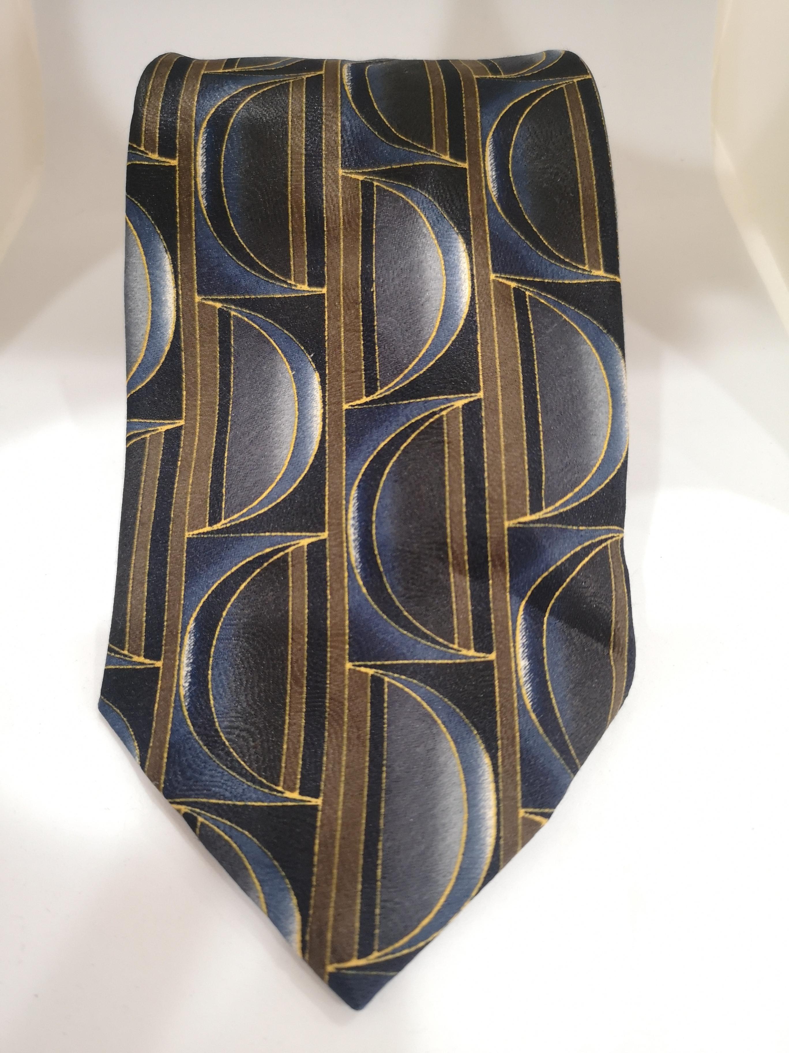 Men's Varazdin multicoloured blue silk tie