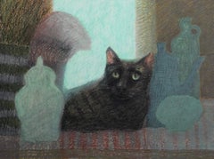 The moon vases & cat