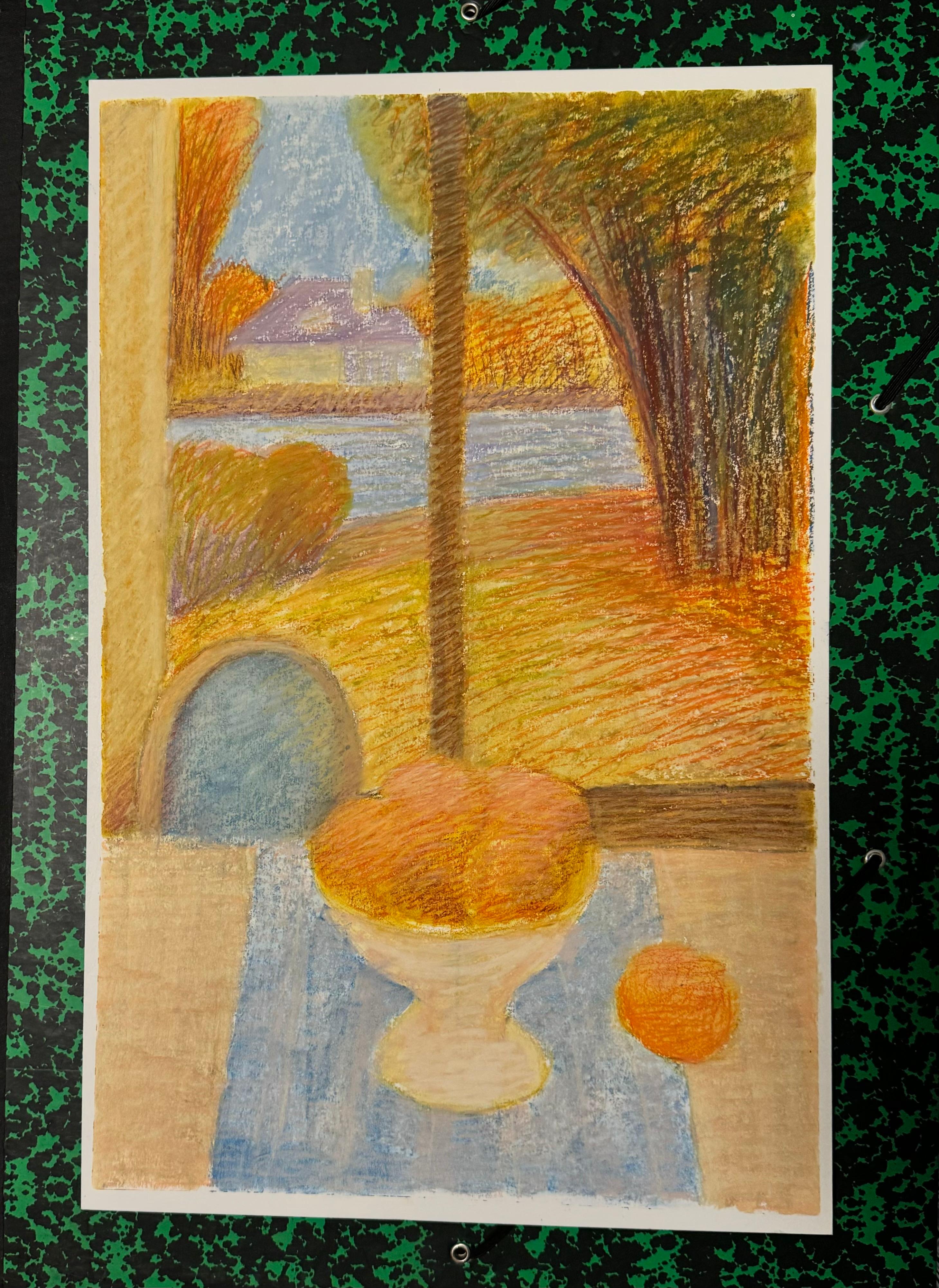 The still life with oranges – Painting von Vardanyan Anait