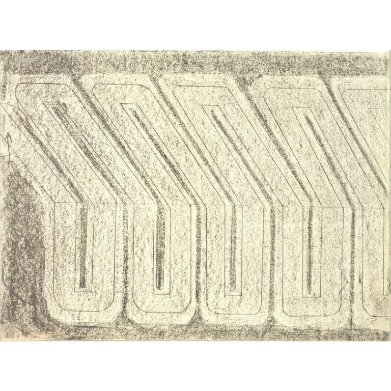 Vardea Chryssa 'Study for Neon' 1968- Lithograph 1
