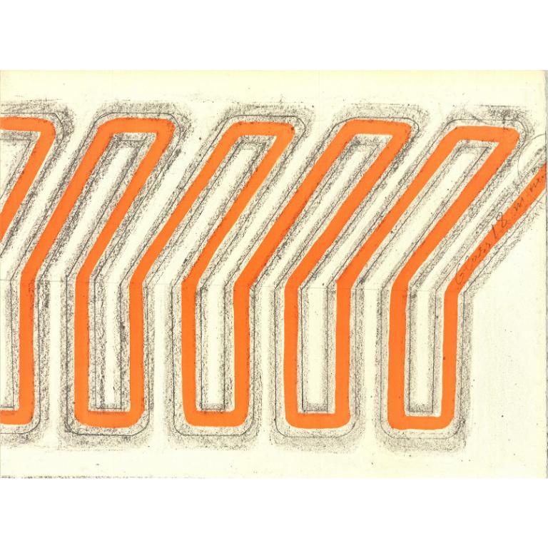 Vardea Chryssa 'Study for Neon' 1968- Lithograph 2