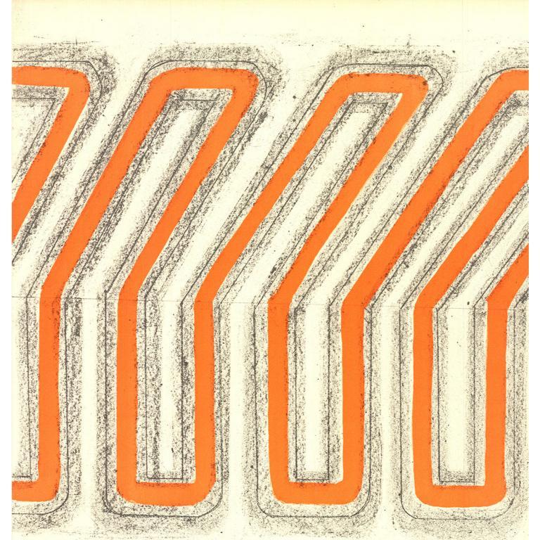 Vardea Chryssa 'Study for Neon' 1968- Lithograph 3