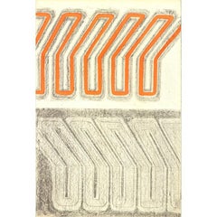 Vardea Chryssa 'Study for Neon' 1968- Lithograph