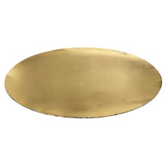 Varenna 24 Ct Verre Eglomisé Red Gold Diameter Convex Mirror - 59"/150 cm dia.