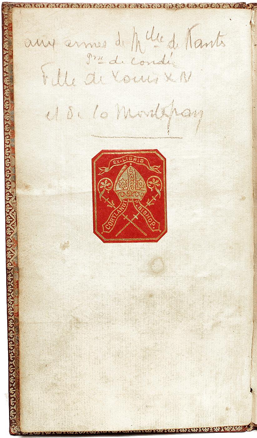 VARENNES. Les Hommes. 1712 - 1st ED - WITH THE GILT ARMS OF LOUIS XIV's DAUGHTER In Good Condition For Sale In Hillsborough, NJ