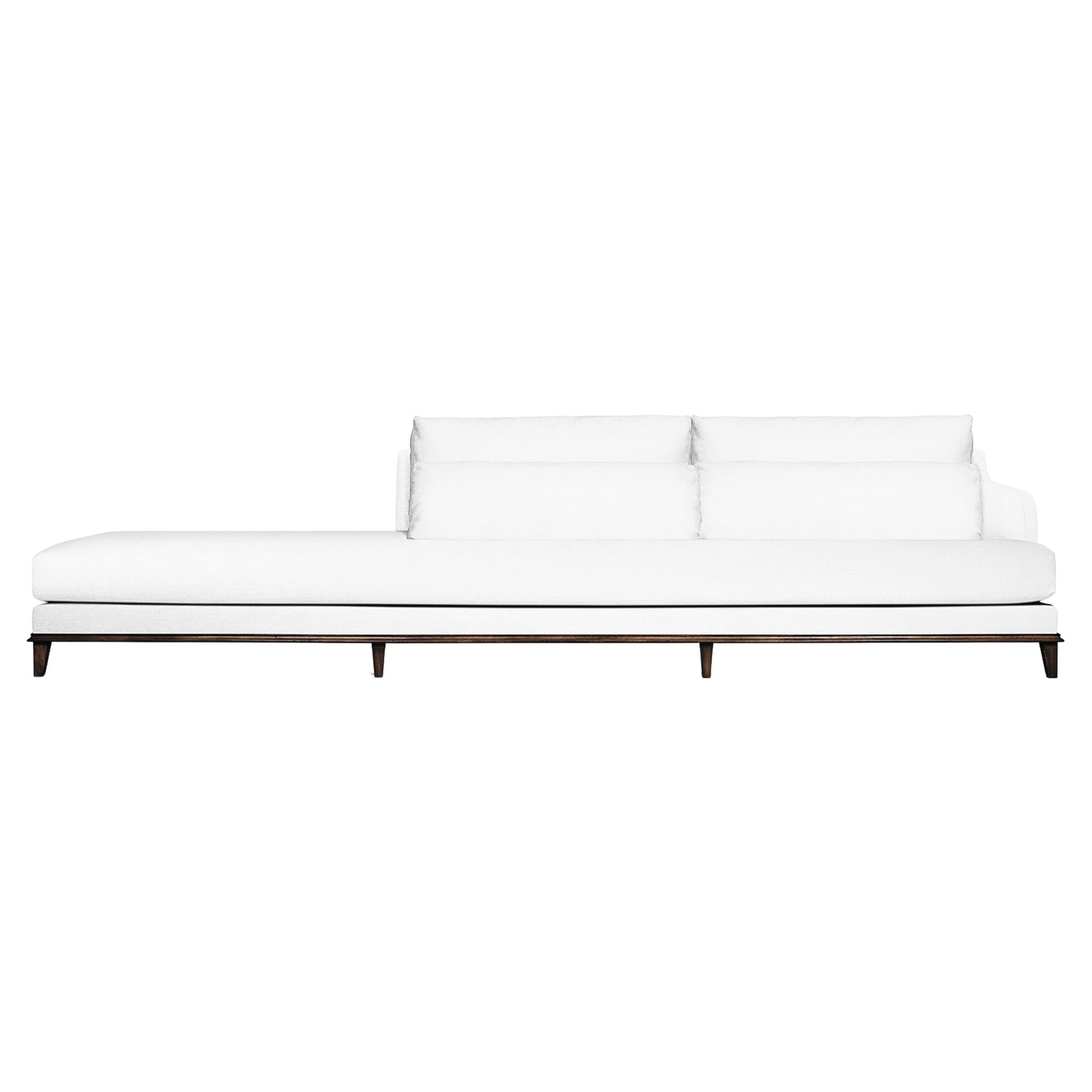 Varesse Sofa: Wooden Base with a Modern Finish, Feather Pillows & Upholstery