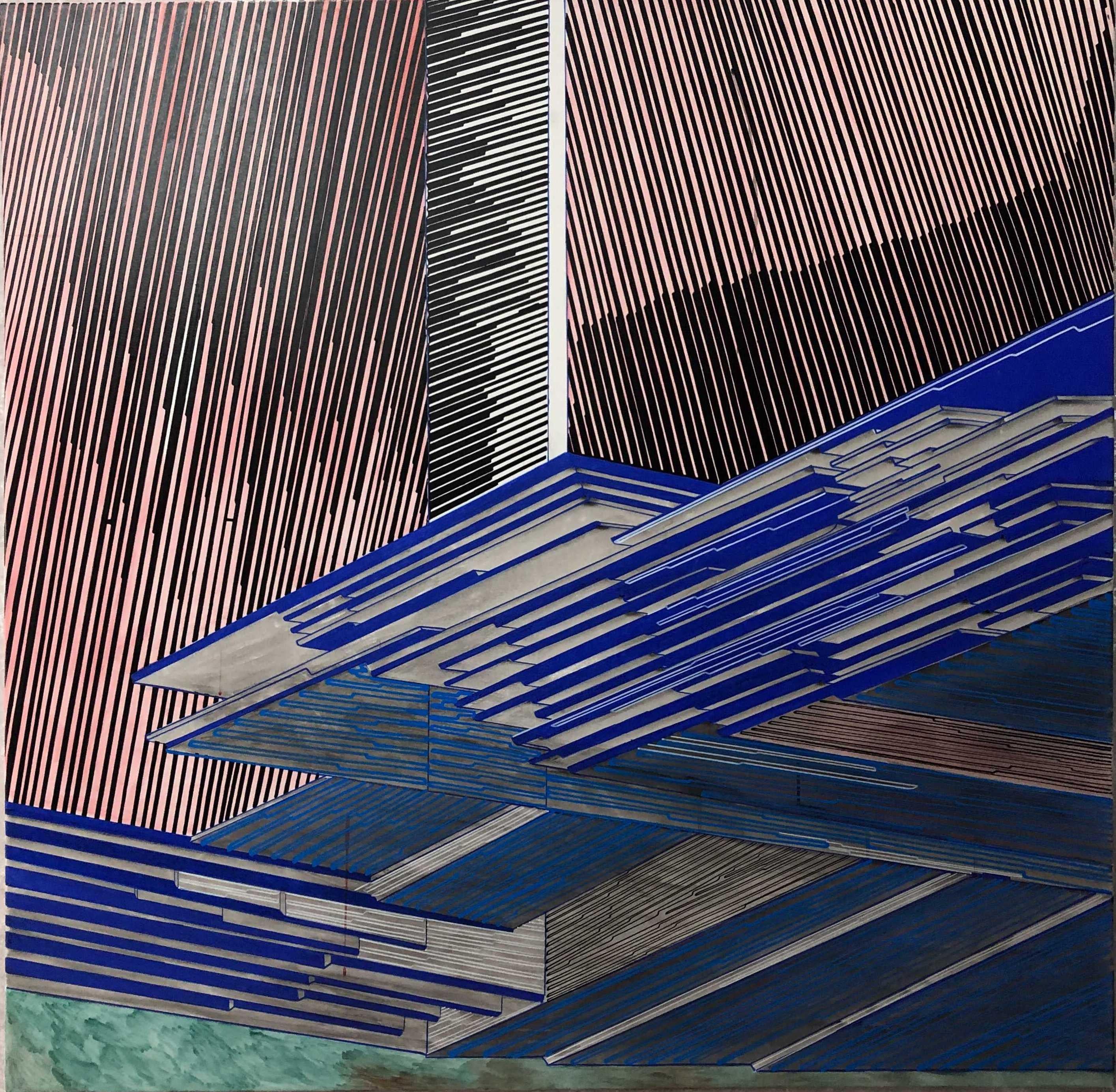 Abstract Painting Vargas-Suarez Universal - Base de Marli