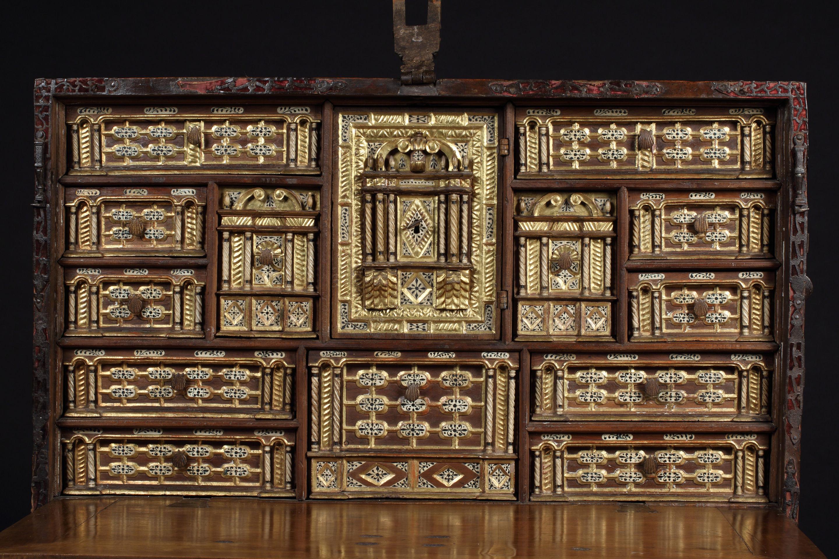 Spanish writing desks from this period are the most distinctive pieces of Spanish furniture conceived as visual displays of incredible virtuosity. They have been highly prized since the 16th century when they were objects of status for Spanish court