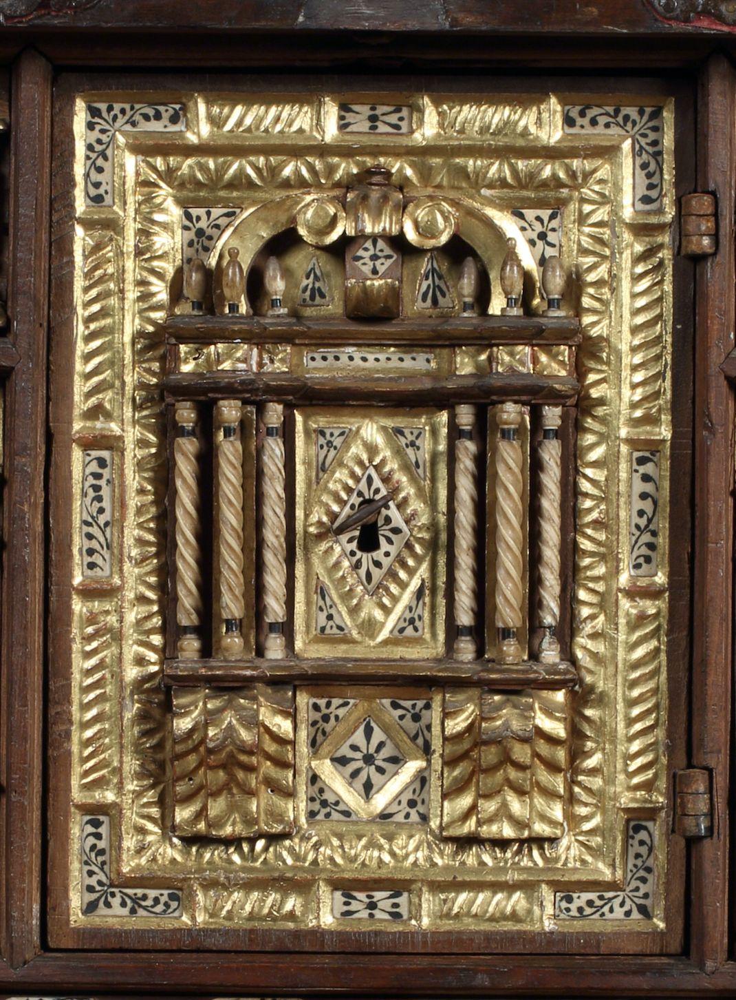 Fretwork Vargueno or Bargueno, Late-16th-Early-17th Century, Spanish Renaissance, Walnut