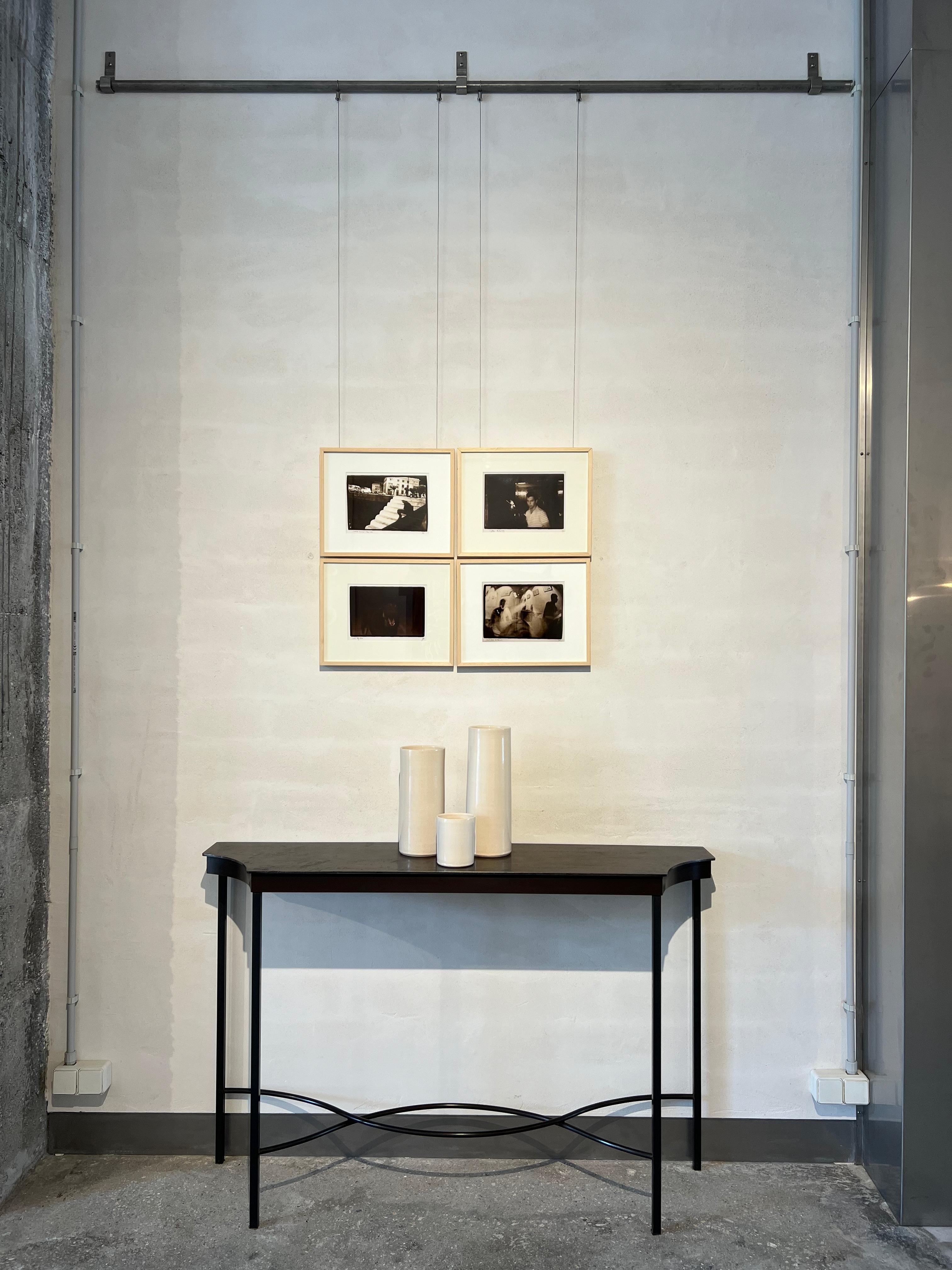 Photographie ancienne, gélatine au bromure d'argent, unique, café multiexposition - Argent Figurative Photograph par Vari Caramés